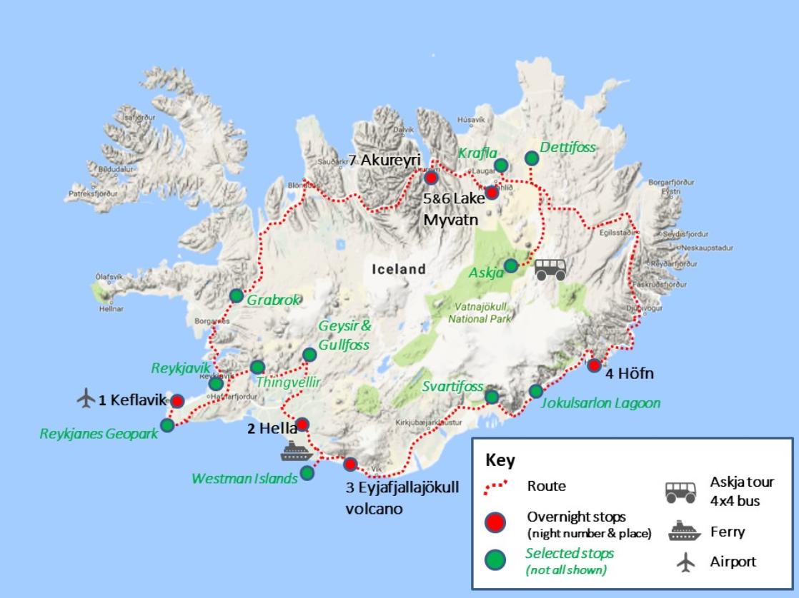 iceland geography trip